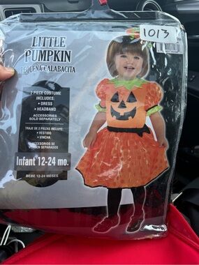 Infant Halloween Dress Costume - Orange